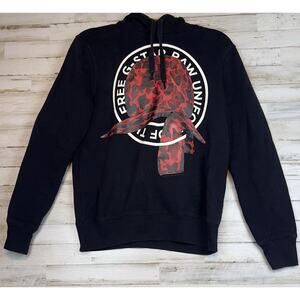 G-STAR RAW Mens M Graphic 30 Black Hoodie Uniform of the Free Sweatshirt